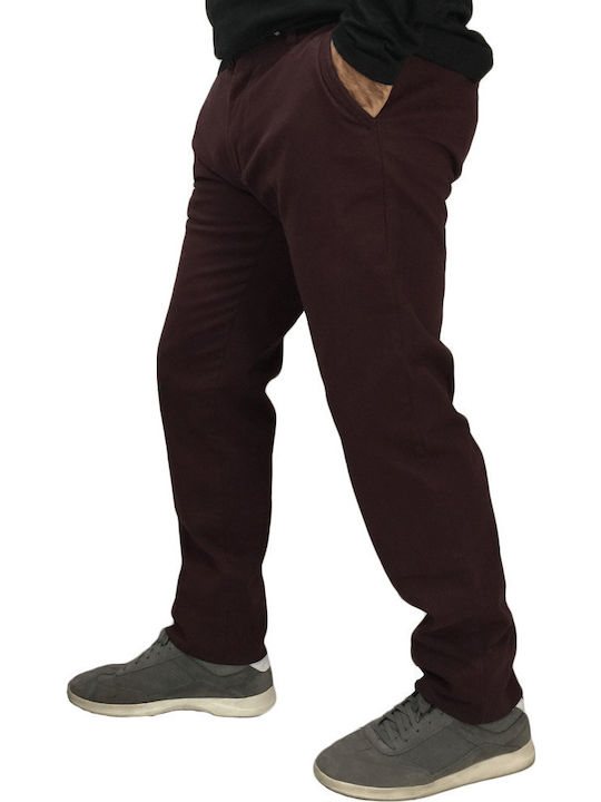 Hose Chino Burgundisch