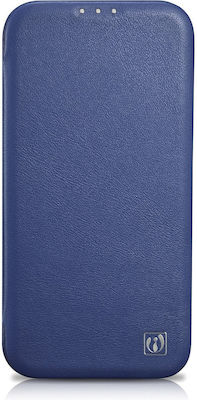 iCarer CE Premium Leather Folio Buchen Sie Leder Blau (iPhone 14 Pro Max) WMI14220716-BU