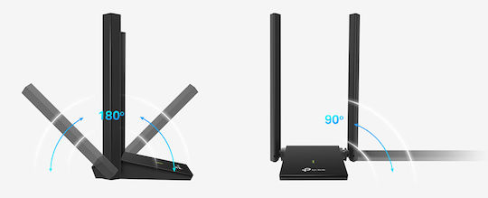 TP-LINK Archer T4U Plus Αντάπτορας Δικτύου USB με Ασύρματη Σύνδεση Wi-Fi 1300Mbps (v2)