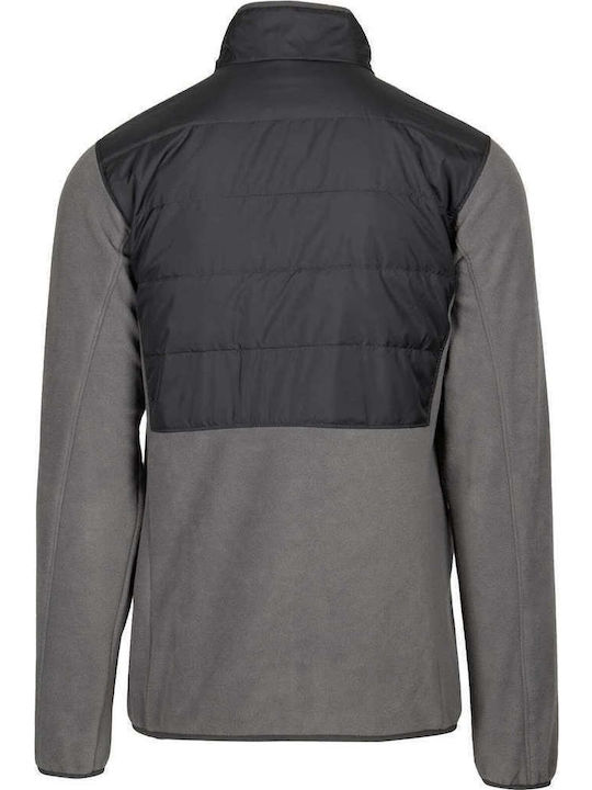 Basin Butte Men's Fleece Cardigan City Grey/black