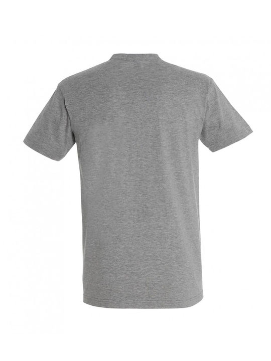 Kids Moda Herren T-Shirt Kurzarm Grey Melange