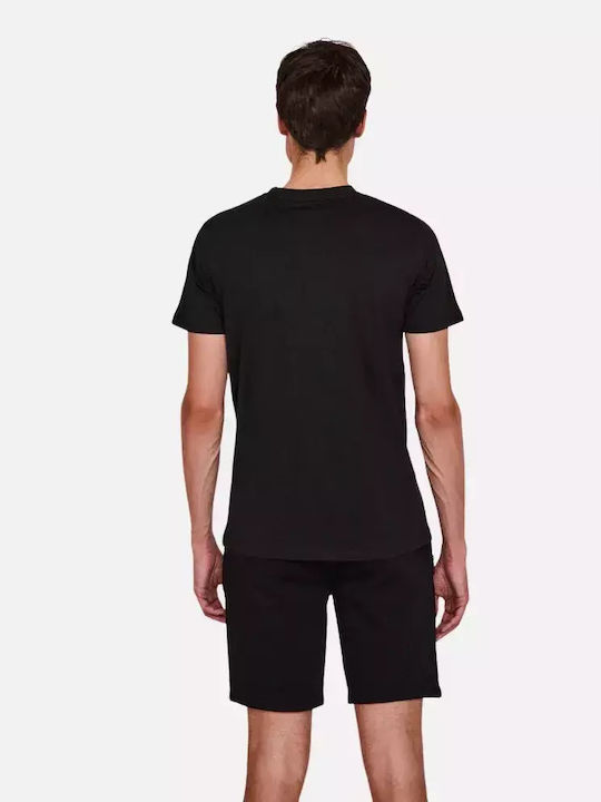 Karl Lagerfeld T-shirt Bărbătesc cu Mânecă Scurtă Negru 755026-511230-990