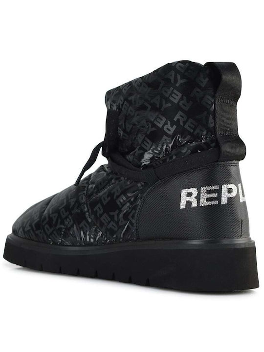 Replay Kids Boots with Lace Black