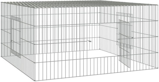 vidaXL 171562 Metal Cage for Rabbits 110x110x55cm