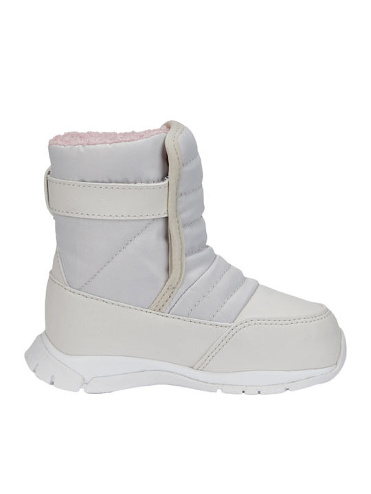 Nieve Kids Snow Boots with Velcro Beige
