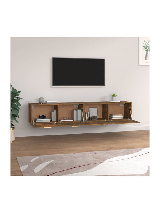 Hanging Living Room Cabinet from Particle Board Smoky Oak 100x36.5x35cm