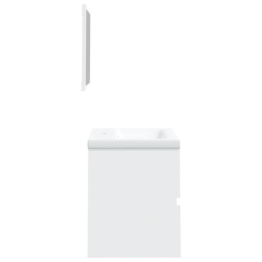 vidaXL Countertop with Sink & Mirror L41xW38.5xH45cm White