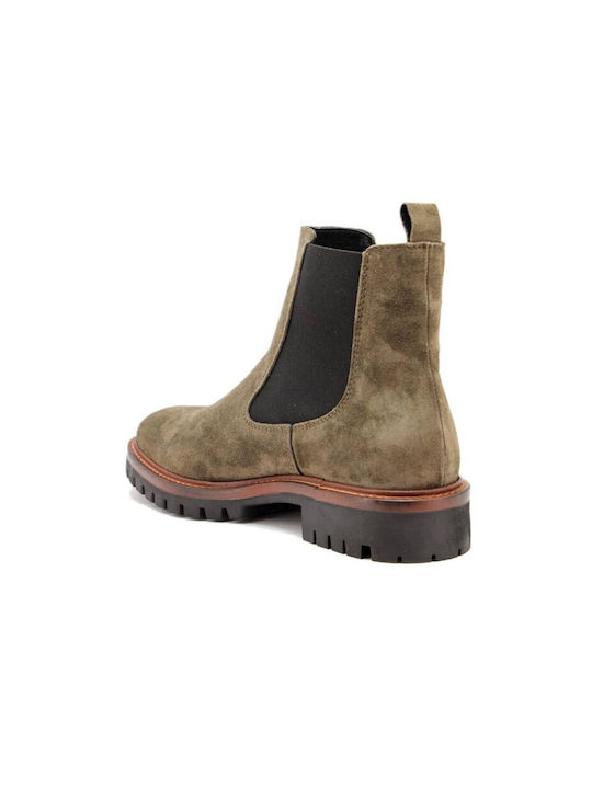 Alpe Suede Women's Chelsea Boots Khaki