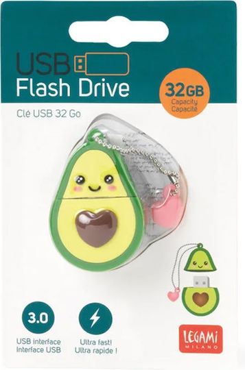 Legami Milano Avocado 32GB USB 3.0 Stick Πολύχρωμο