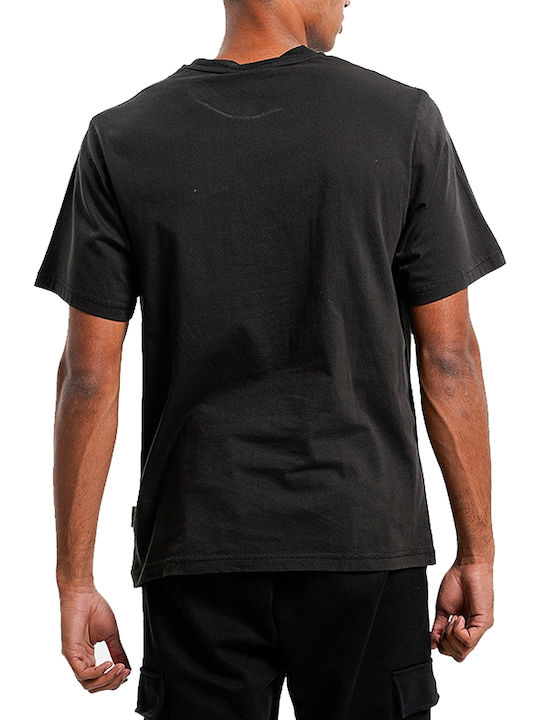 Franklin & Marshall Herren T-Shirt Kurzarm Schwarz