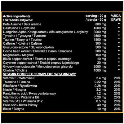 RealPharm Behemoth Pre-Workout 500gr Orange