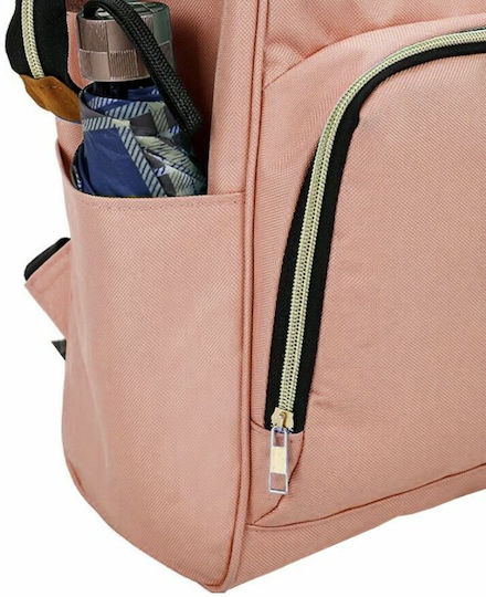 Diaper Bag Backpack Pink 25x40x16cm