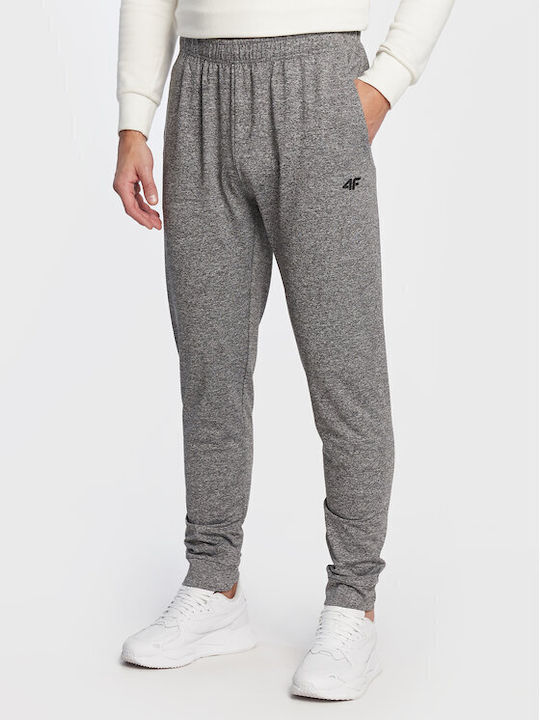 4F Men's Sweatpants with Rubber Gray