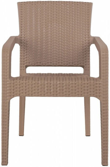 Καρέκλα Bianca Cappuccino 57.5x59.5x86εκ.