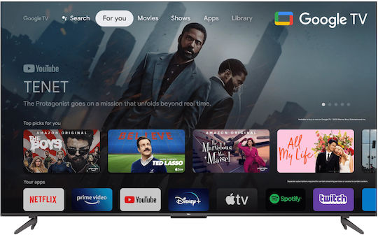TCL Smart Τηλεόραση 50" 4K UHD LED P735 HDR (2022) 50P735