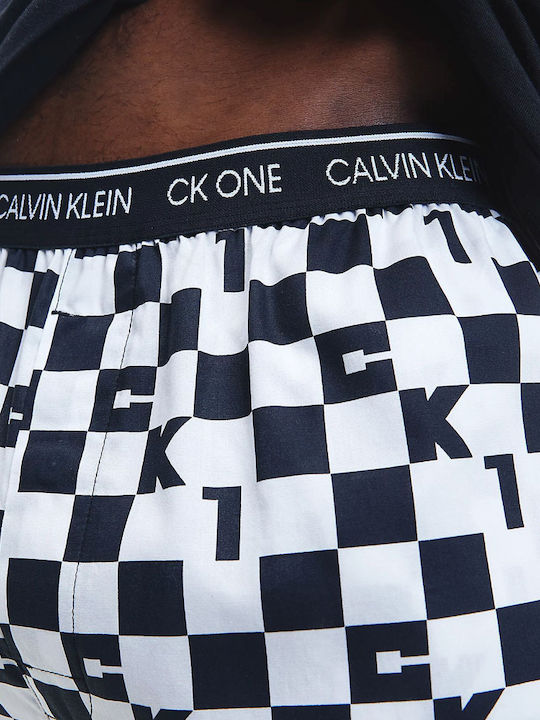 Calvin Klein Men's Winter Checked Pajamas Set Black