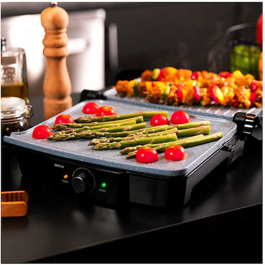 Cecotec Rock’nGrill 2000 Stone Ceramic Mix&Grill Τοστιέρα για 2 Τοστ 2000W Μαύρη