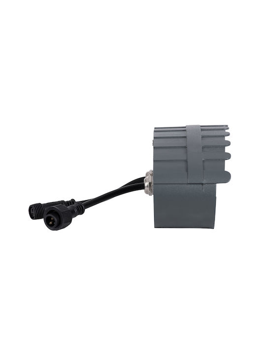 GloboStar Treelightkina Външна Стояща Лампа LED Стенна Пералня 18W с Топло Бяло Светлина IP65 Оранжева