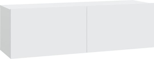 Животно помещение ТВ единица White 3pcs Д100xШ30xВ30бр