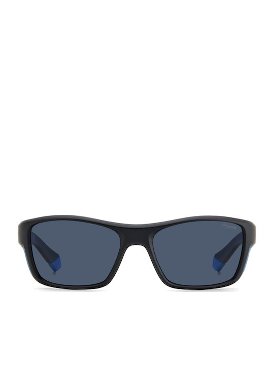Polaroid Sunglasses Μαύρα with Acetate Frame & Blue Lens Polaroid Sunglasses Μαύρα with Acetate Frame & Blue Lens