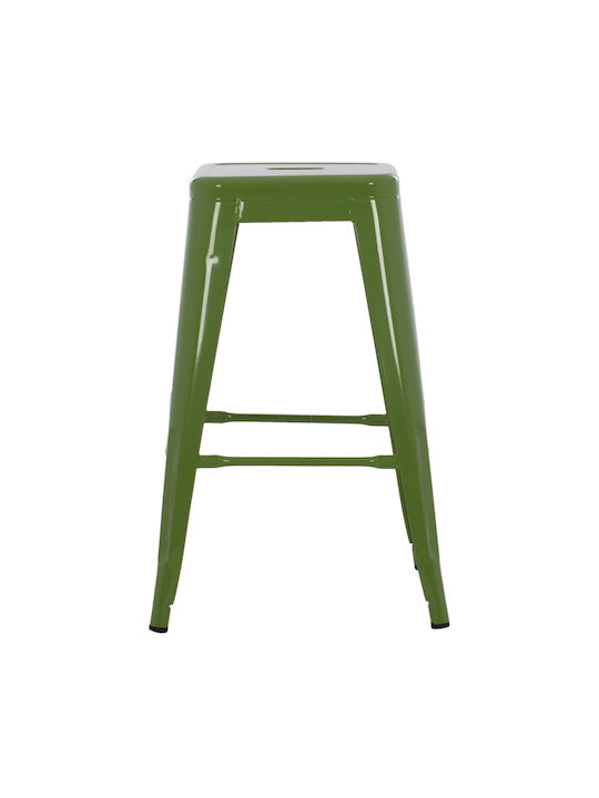 Metallic Stool for Bar Outdoor Melita Λαχανί 1pcs 43x43x67cm