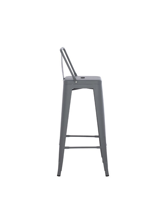 Hocker für Bar Für den Außenbereich Melita Grey 1Stück 43x43x100cm