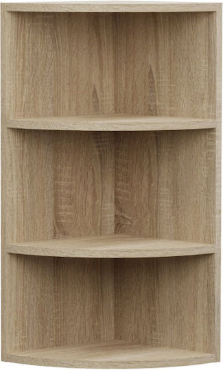 Γωνιακό Ντουλάπι Κρεμαστό Alina 28.5x28.5x71.8cm Sonoma / Μόκκα