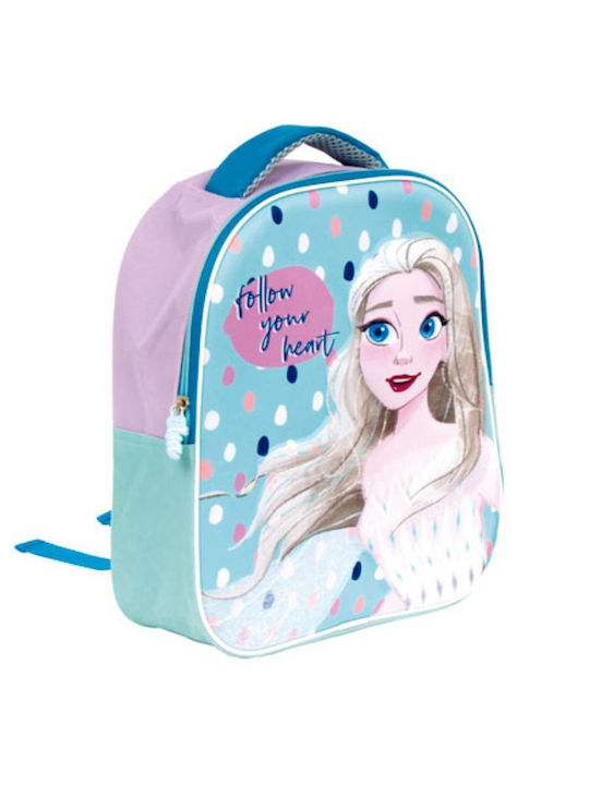 Frozen Elsa School Bag Backpack Kindergarten in Light Blue color