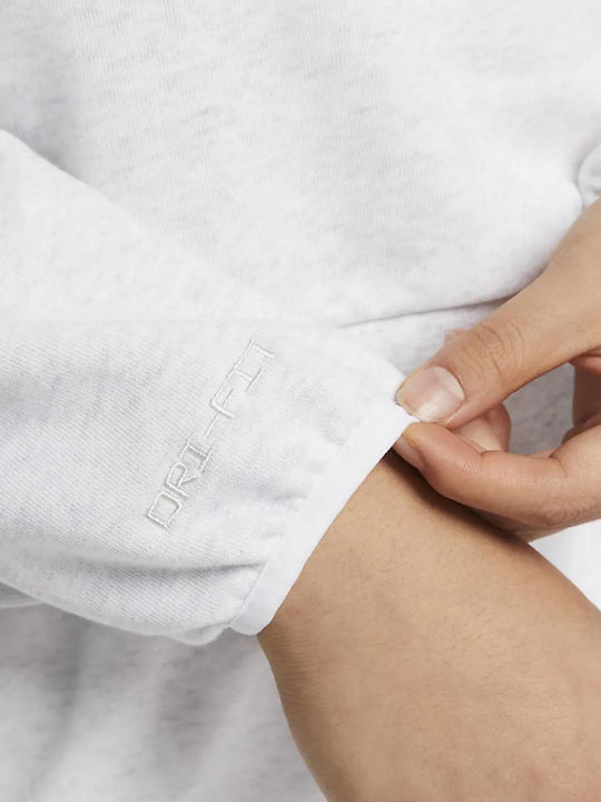 Dri-Fit Gekürztes Sweatshirt für Damen Weiß