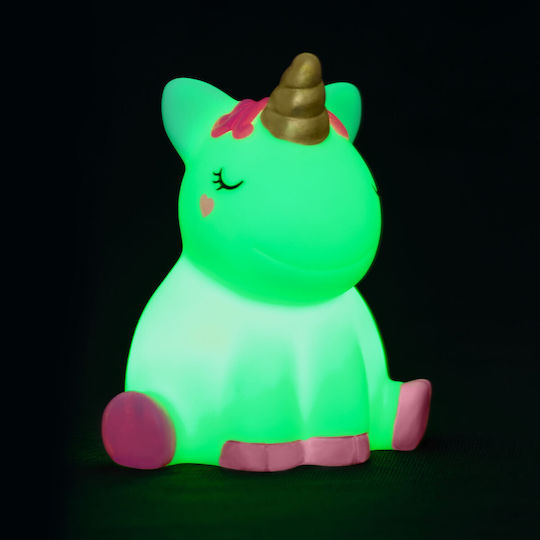 Legami Milano Kids Decorative Lamp Unicorn with Color Changes White 10.4x9.6x11.5εκ.
