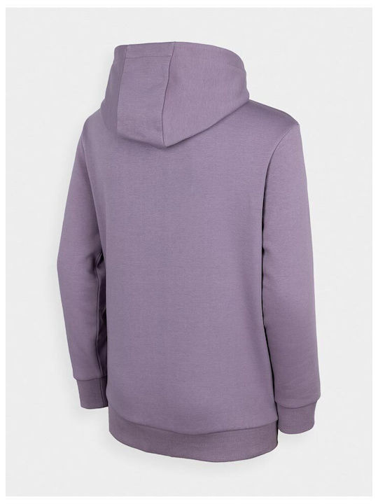 4F Kids Sweatshirt with Hood and Pocket Purple