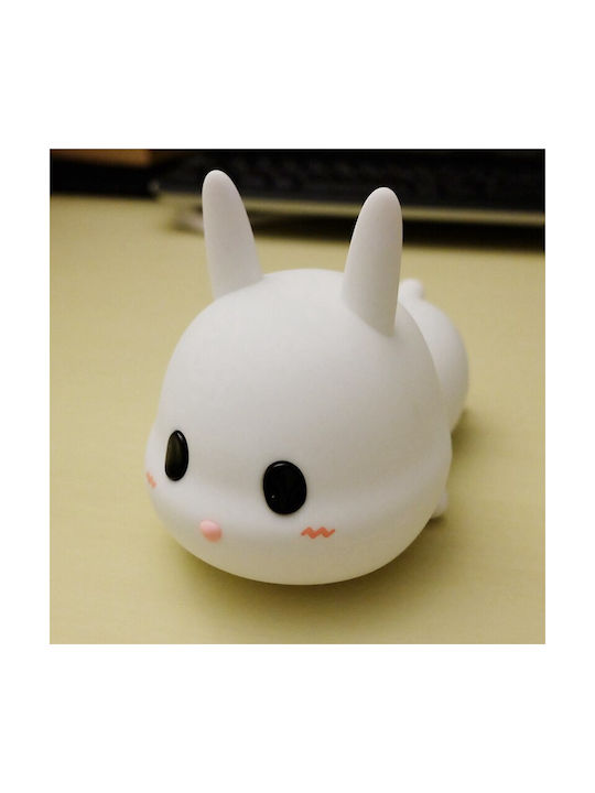 Allocacoc Kids Decorative Lamp Bunny White 12.2x12.2x15.5εκ.