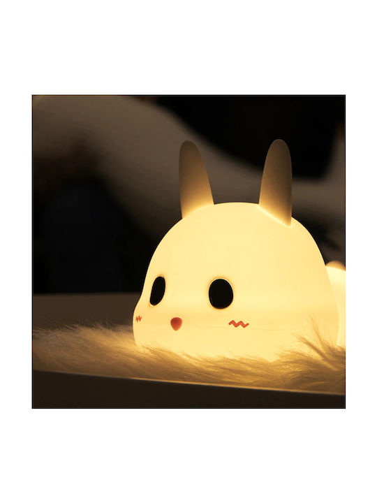 Allocacoc Kids Decorative Lamp Bunny White 12.2x12.2x15.5εκ.