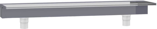 vidaXL Poolzubehör mit LED-Beleuchtung 108x21x8cm Gray