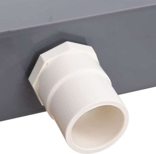 vidaXL Poolzubehör mit LED-Beleuchtung 108x21x8cm Gray