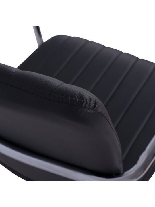 Armchair Visitor Questa with Arms Black 54x62x84cm 1pcs