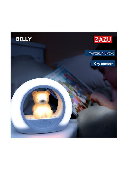 Zazu Nursery Night Light Billy Usb White with Sensor