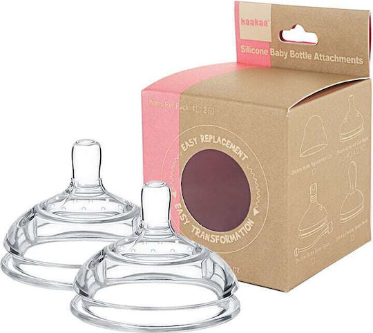 Haakaa Babyflaschensauger für 6+ Monate 2Stück