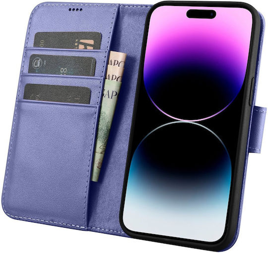 iCarer Anti-RFID Wallet Δερμάτινο Light Violet (iPhone 14 Pro Max)