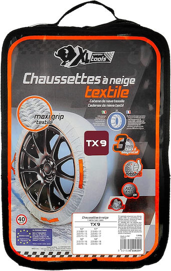 XL Perform Tools TX 9 Αντιολισθητικές Χιονοκουβέρτες XL Επιβατικού Αυτοκινήτου 2τμχ