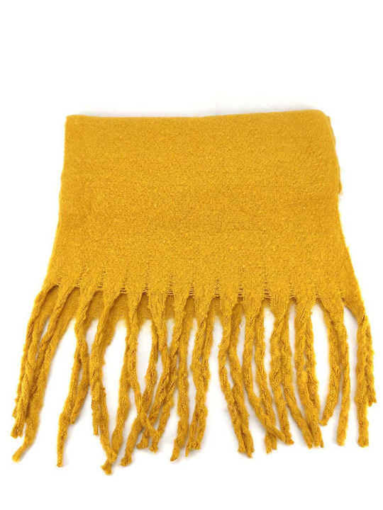 Verde 06-1021 Women's Wool Scarf Mustard