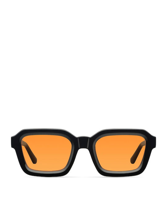 Meller Nayah Unisex Sunglasses with Black Plastic Frame and Orange Lens NAY-TUTORANGE