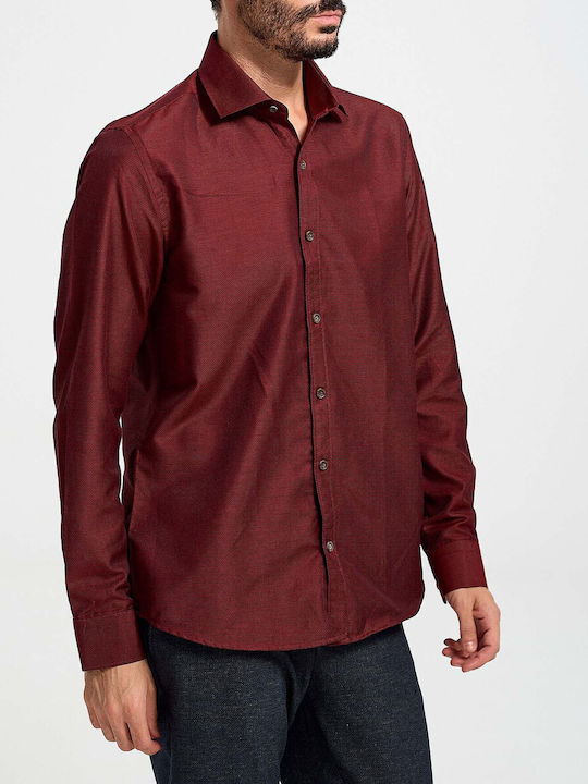 ROOK MEN'S SHIRT - 140-145 BURGUNDY