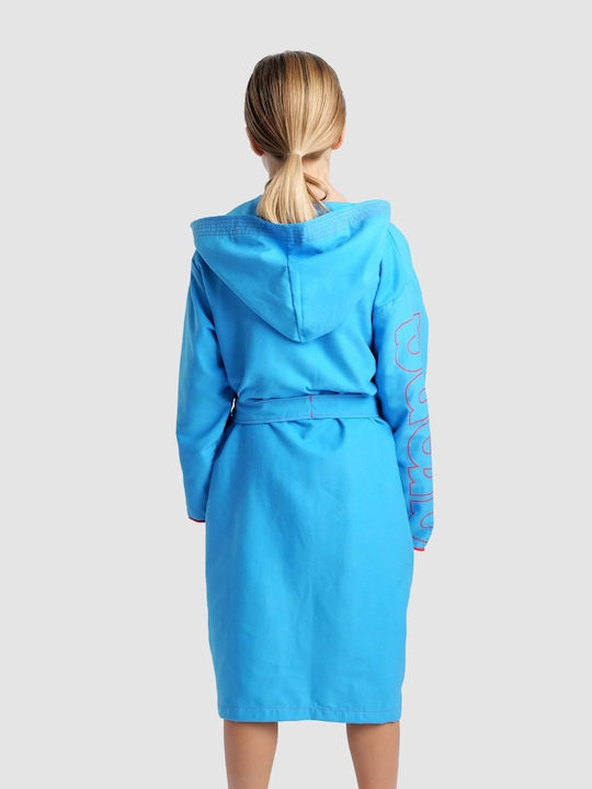 Arena Zeal Plus Jr 005309-400 Kids Swimming Bathrobe Blue
