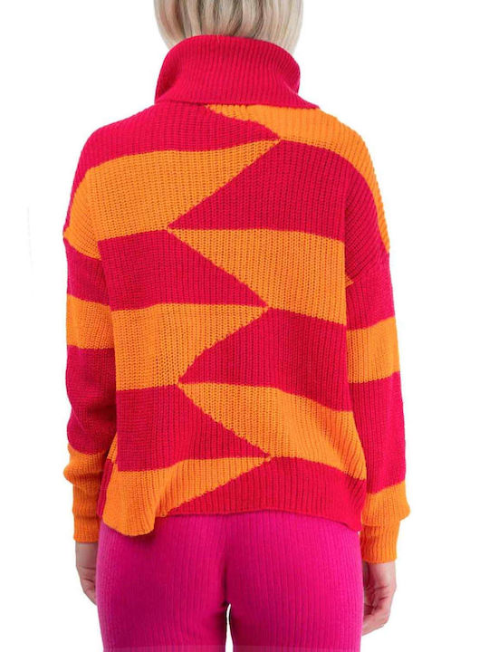Only Women's Long Sleeve Pullover Turtleneck Multicolour
