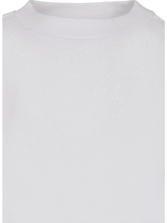Summer Mini Athletic T-Shirt Dress Short Sleeve White