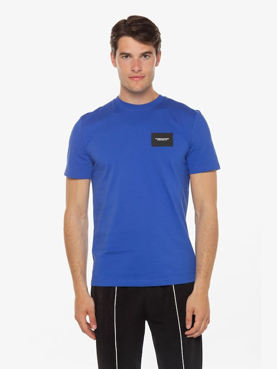 Guess Men's Athletic T-shirt Short Sleeve Blue