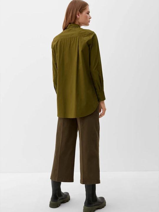 Red Label Langärmelig Damen Hemd Khaki