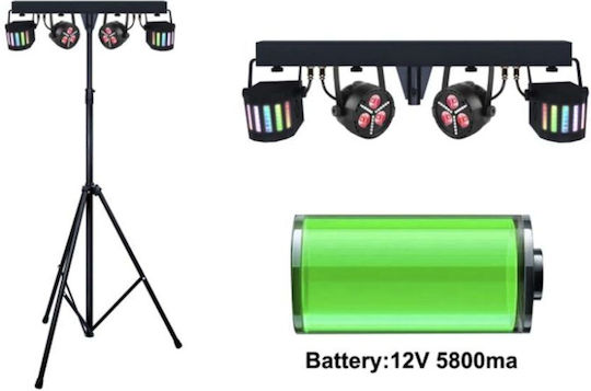 Atomic4DJ Bewegtes Licht LED PAR DMX Derby RGBW