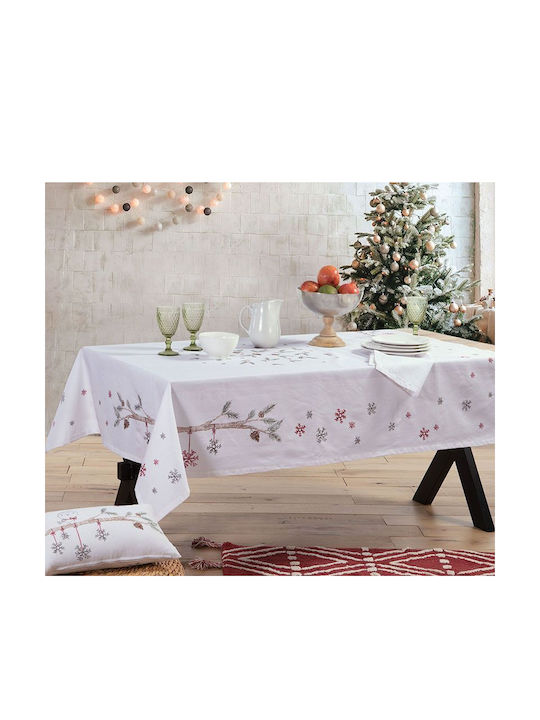 Nef-Nef Homeware Christmas Decorative Pillow Christmas Tweet Rectangular White 30x45cm